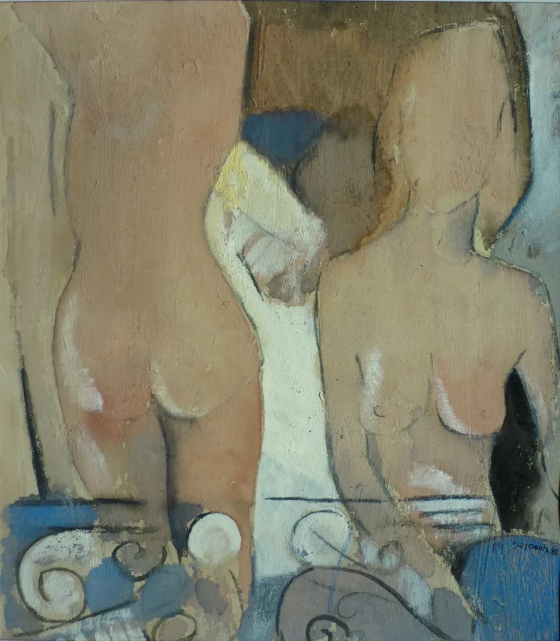 Deux femmes nues au balcon, 1982